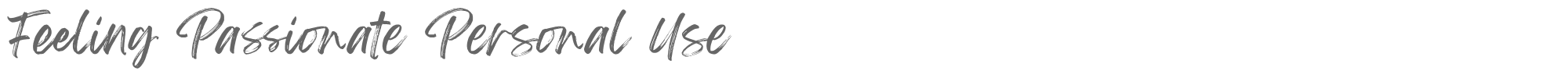 Feeling Passionate Feeling Passionate.otf font preview
